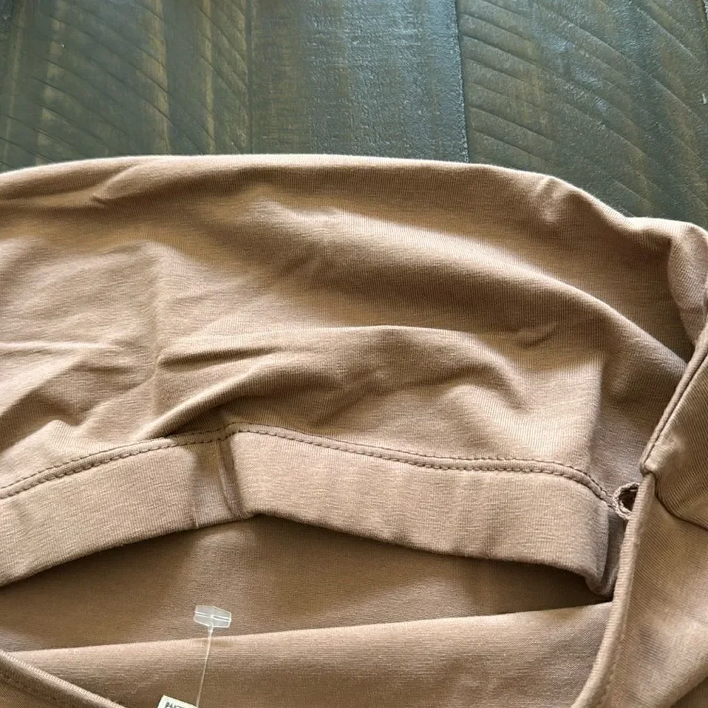 NWOT Free People Essential Brami Brown Strapless Tube Style Bra Support Cami